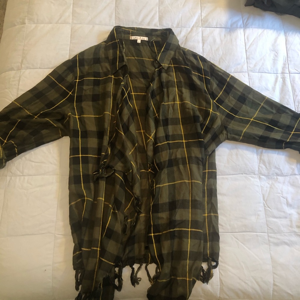 Plaid cardigan